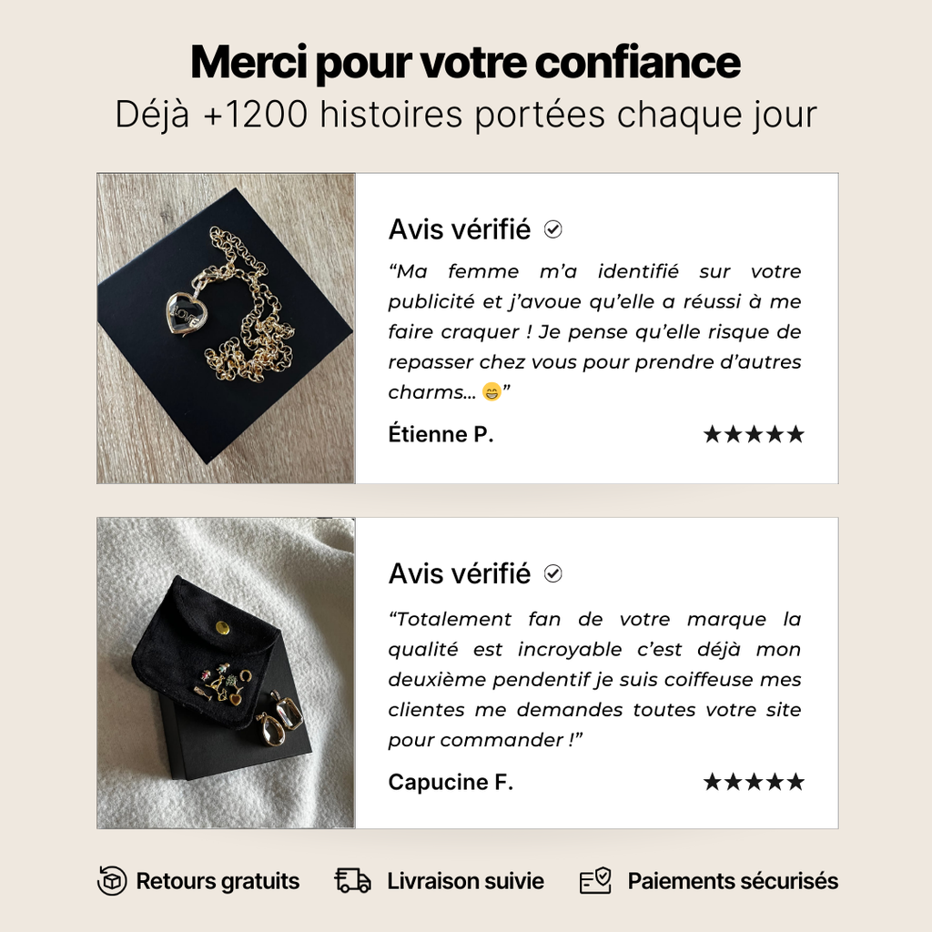 MEMORA - Collier à charms