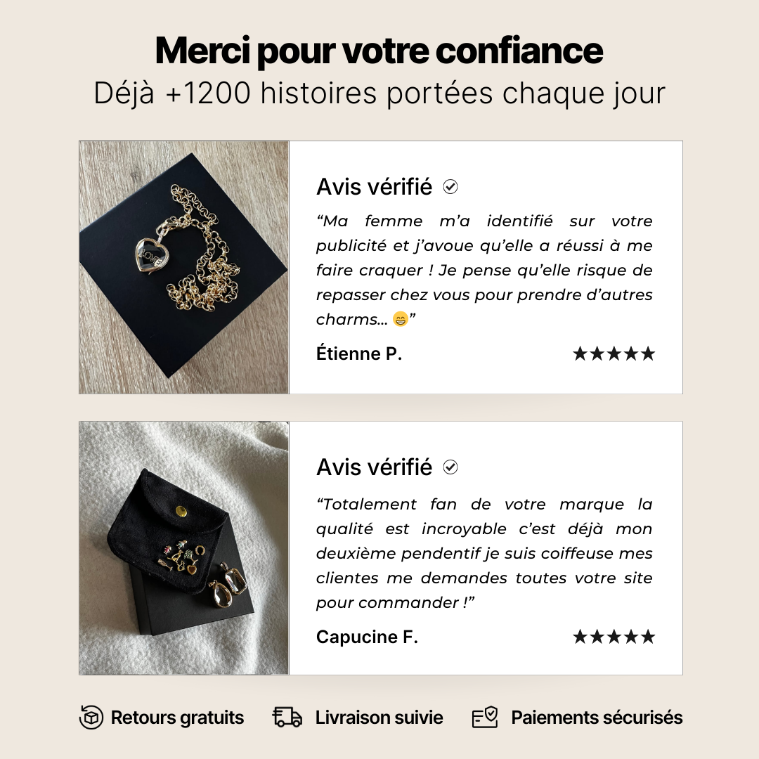 MEMORA - Collier à charms